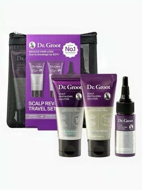 (UNISEX) DR GROOT HAIR - SCALP REVITALIZING SOLUTION TRAVEL MINI SIZE SET OF 3